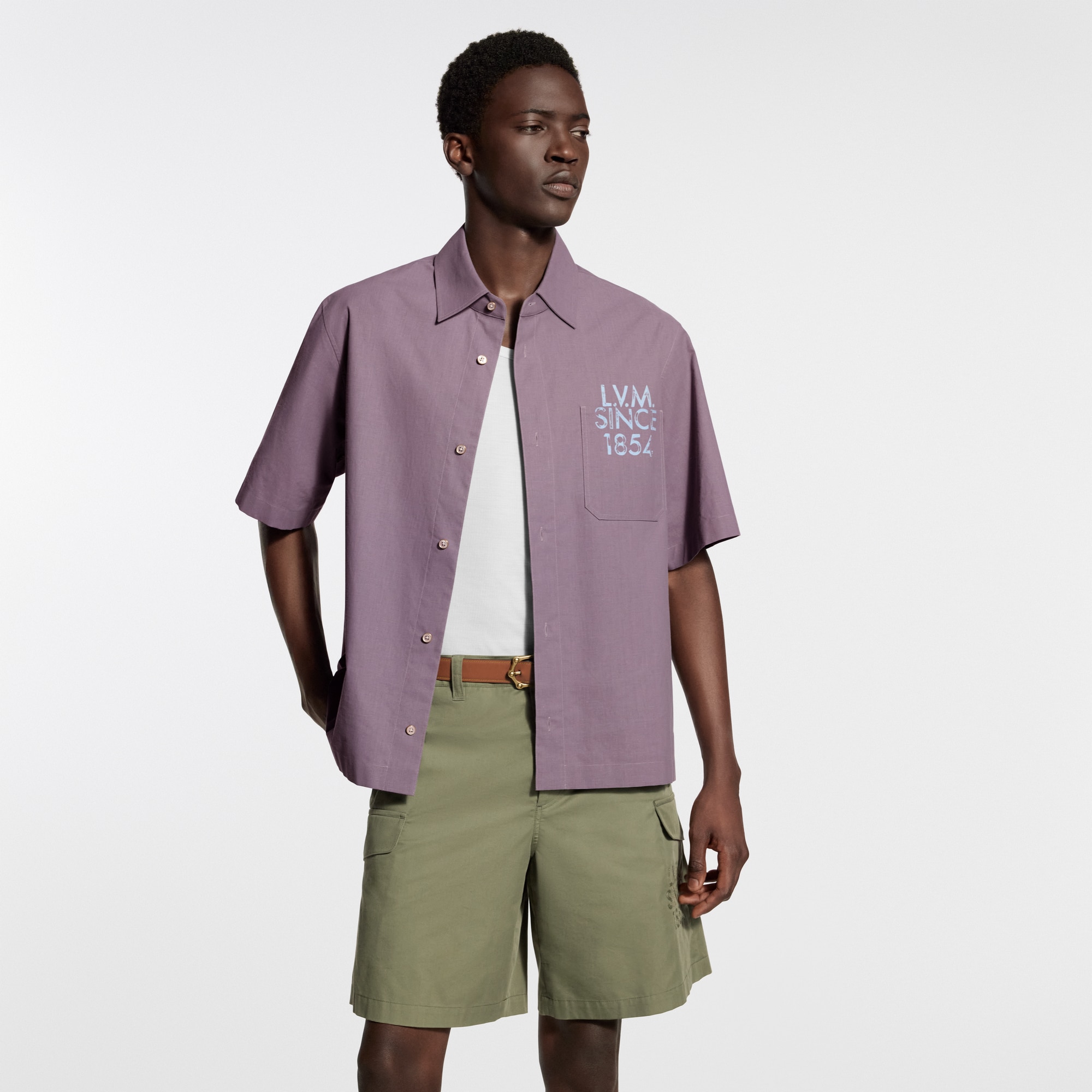 プリンテッドシグネチャー ショートスリーブシャツ ｜ルイ・ヴィトン